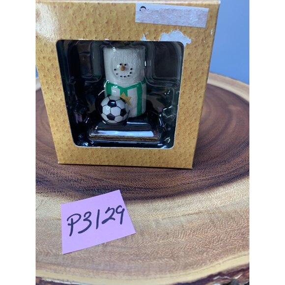 Midwest Smores Original Soccer Snowman Figurine In Box - Picture 5 of 5